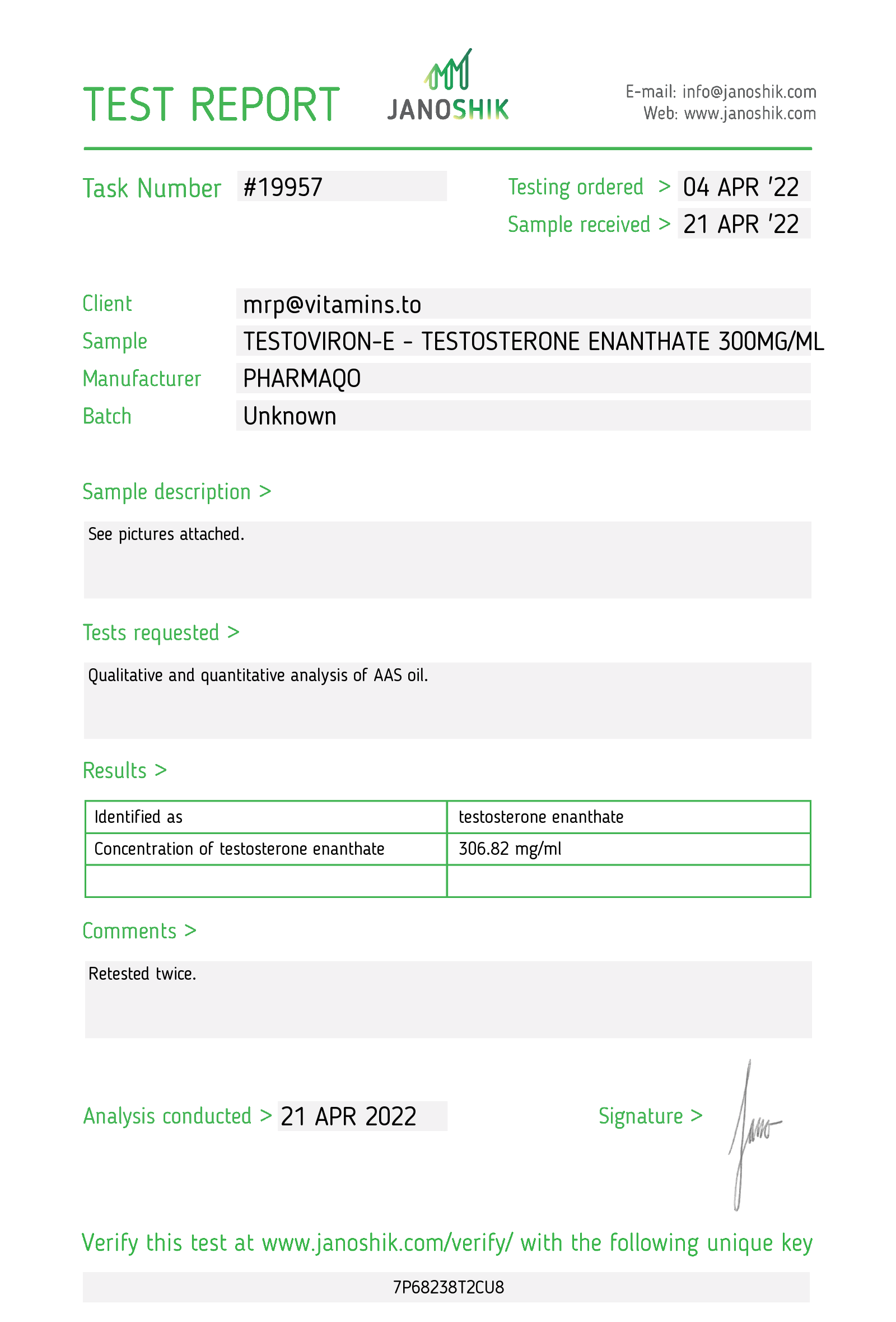 PHARMAQO - TESTOSTERONE-E 300 - Image 5