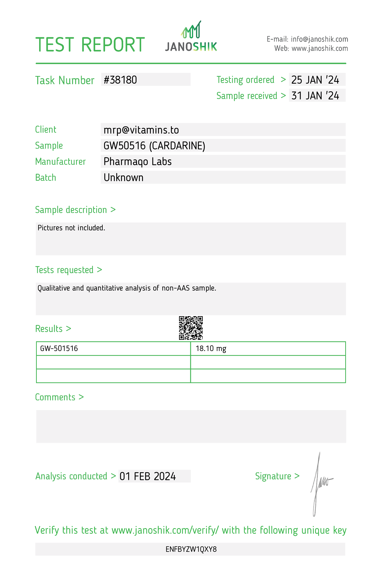PHARMAQO - GW50516 (Cardarine) - Image 2