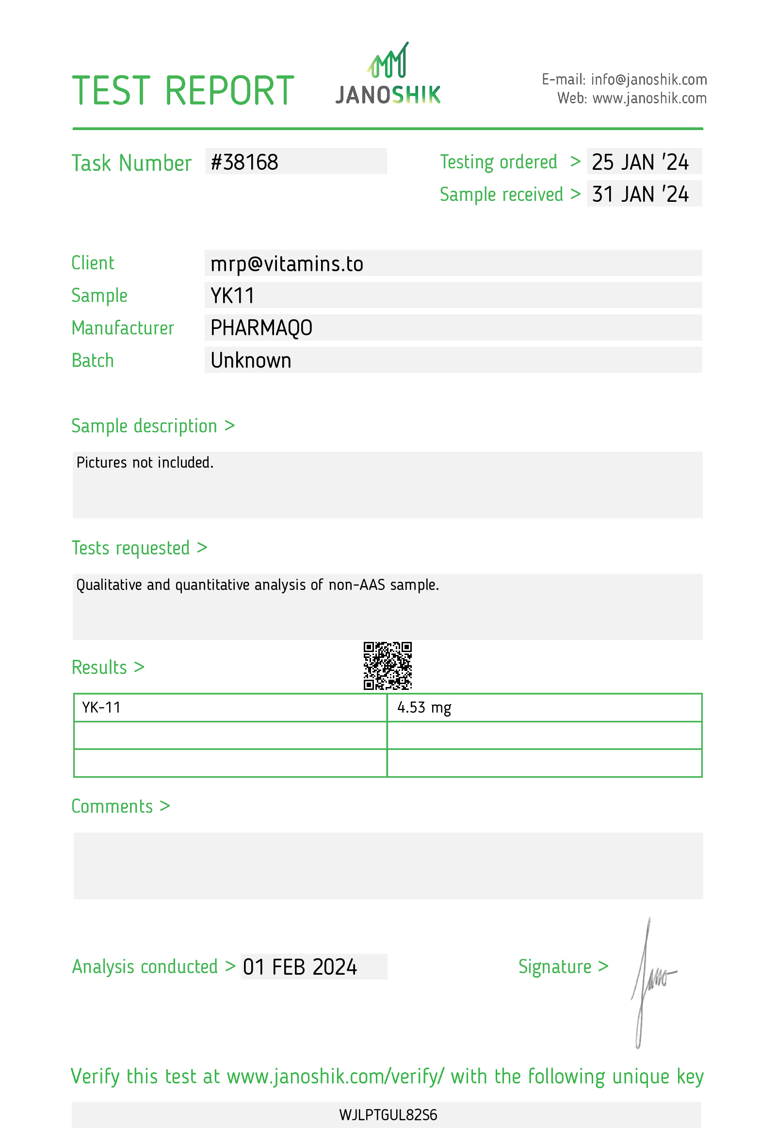 Pharmaqo - YK11 - Image 2